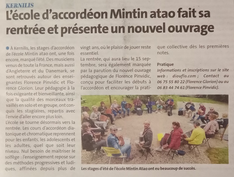 Le Télégramme, 5 septembre 2025